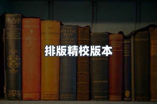 排版精校版本